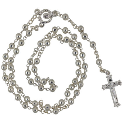 Rosary Metal 6mm Silver