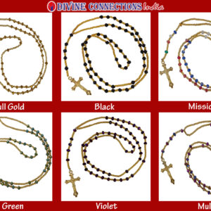 Rosary thread crystal 4 mm G