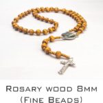 Rosary wood 8mm Fine Beads (Fine Beads)