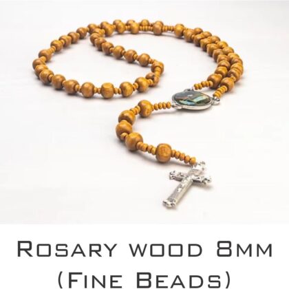 Rosary wood 8mm Fine Beads (Fine Beads)