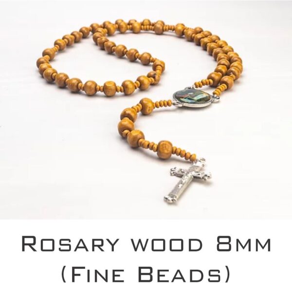 Rosary wood 8mm Fine Beads (Fine Beads)
